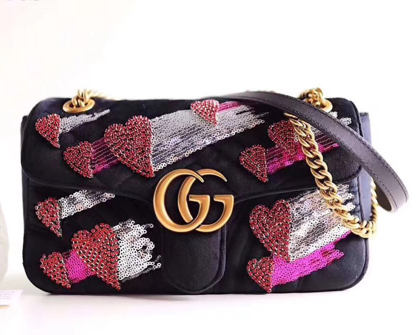 古驰GG Marmont系列绗缝手袋，高仿Gucci包包之经(www.zzx8.com)