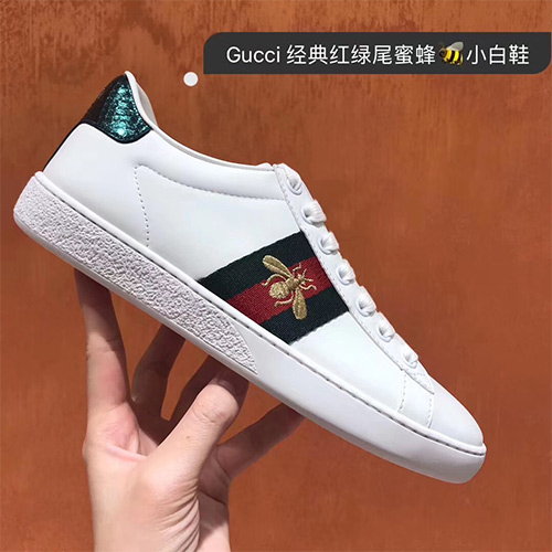 广州复刻Gucci小白鞋厂家直销，做工一流专柜品质